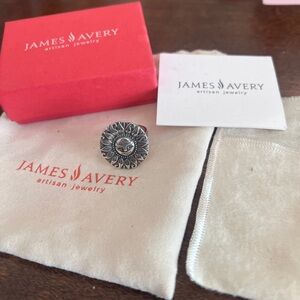 James Avery Silver Sunburst Ring
